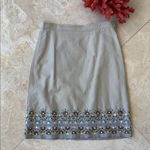 Vintage Tommy Hilfiger Khaki Skirt w mirror detail